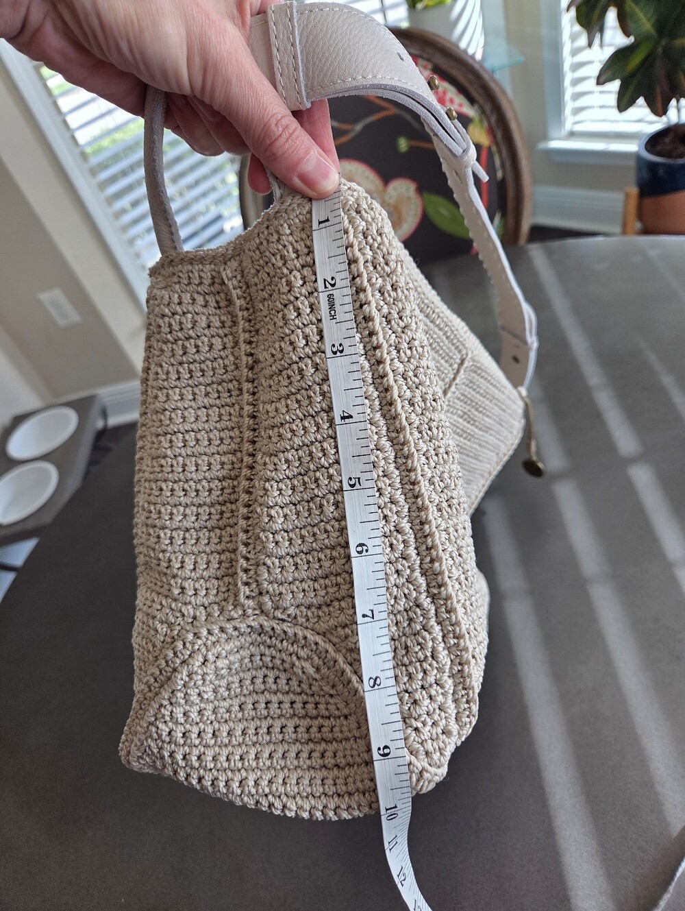 The Sak Los Feliz Slouchy Hobo NWT Hand Crochet Ecru - Picture 13 of 15